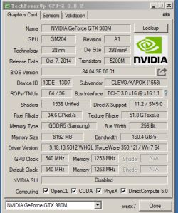 MSI GT70 2PE GTX 980M - Upgrade karty z GTX 880M na 980M - brak pomysłu