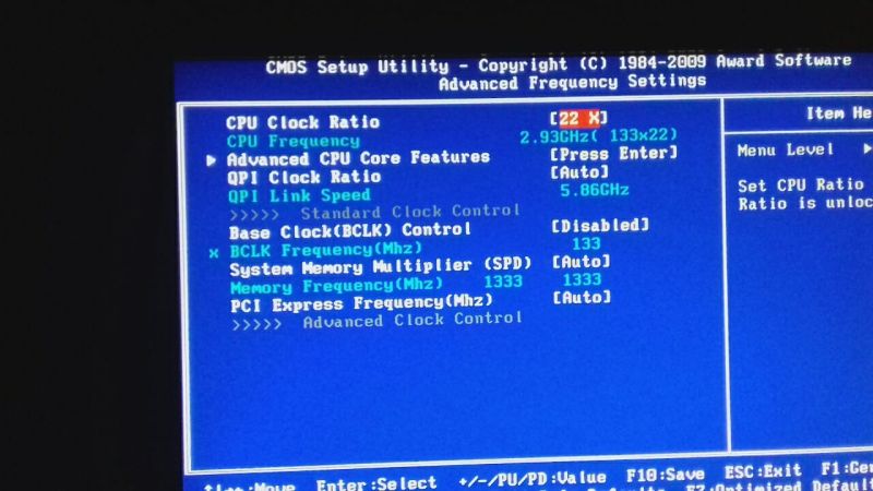 Nieudany overclocking Intel i3 530 - komputer traci stabilność