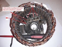 Peugeot 206 - alternator - Alternator Mitsubishi 9644927080 podłączenie