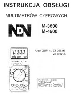 METEX M-4650CR instrukcja obsługi alebo schemat