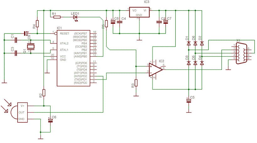 Jak podłączyć ATTINY2313 do komputera do programowania RC5?
