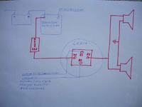 klakson - schemat podlaczenia do kostki sterujacej