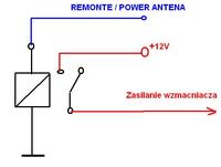 Przekaźnik na 12V DC do załączania wzmacniacza w aucie?
