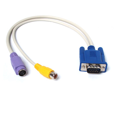 Jak podłączyć notebooka z D-Sub do TV przez tuner DSR-5001PLUS?