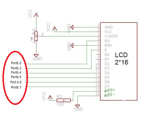 ATMEGA 8. Brak wyświetlania LCD