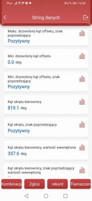 Audi A4 B9 - B116804 - czujnik kąta skrętu uszkodzenie