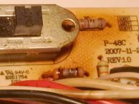 Niszczarka Fellowes P48-C - Wartości uszkodzonych rezystorów R4 i R5?