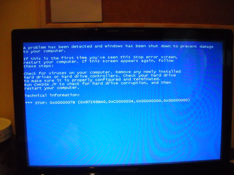 Lenovo Y530 Bluescreen crcdisk.sys error Vista brak pomysów