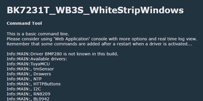 Screenshot of BK7231T_WB3S_WhiteStripWindows Screenshot of the BK7231T_WB3S_WhiteStripWindows command tool.