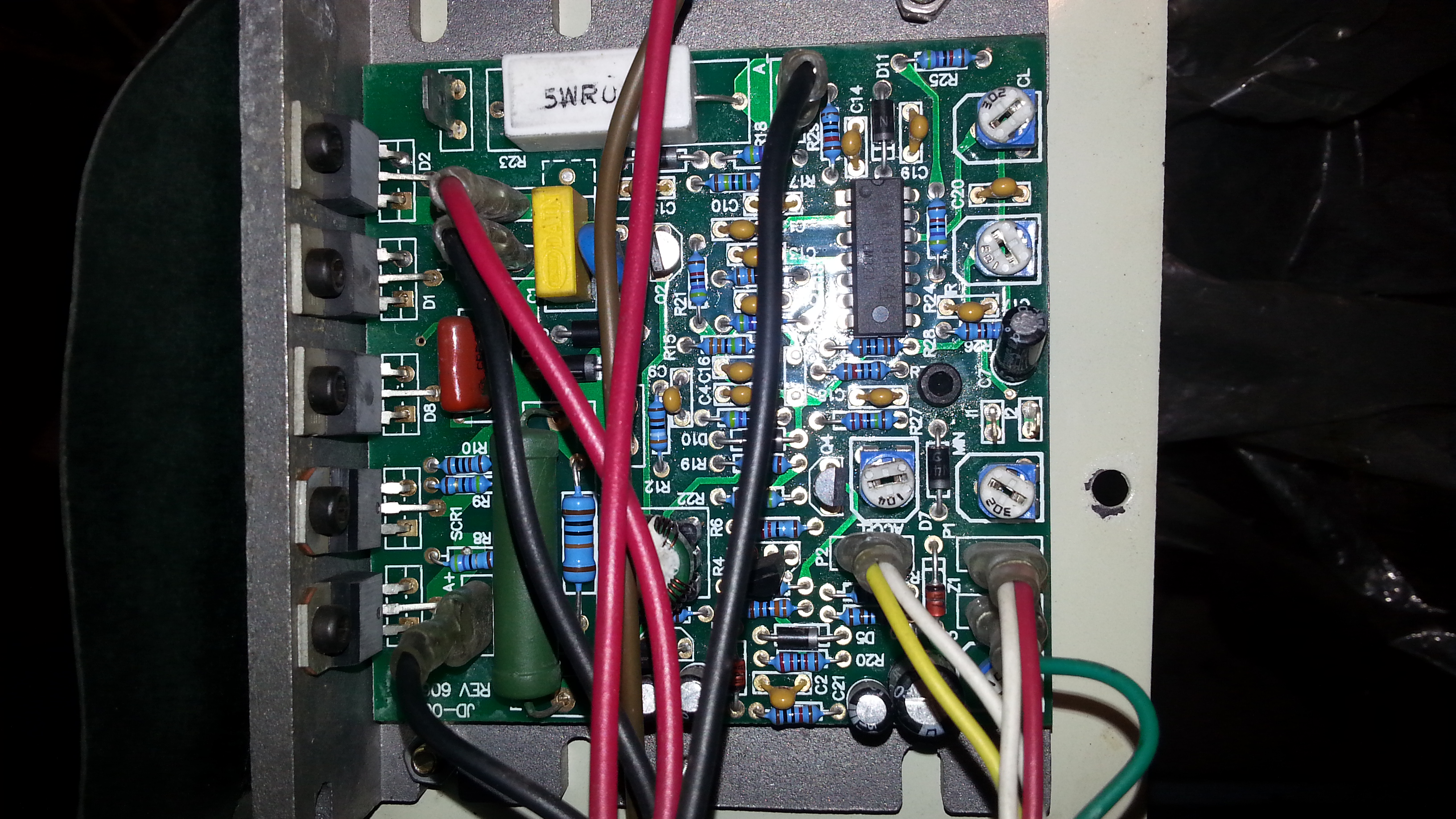 naprawa sterownika obrotów silnika DC JYMC220AI elektroda.pl