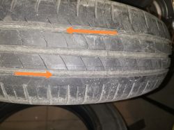 Czy letnie opony DOT 1518 z pęknięciem w środku nadają się do użytku?