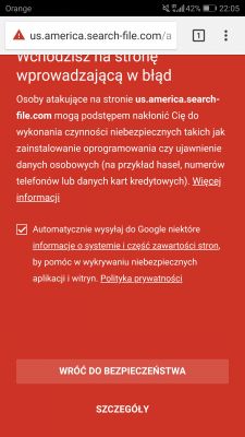 Próba pojawienia się phishingu w Androidzie Próba pojawienia się phishingu w Androidzie