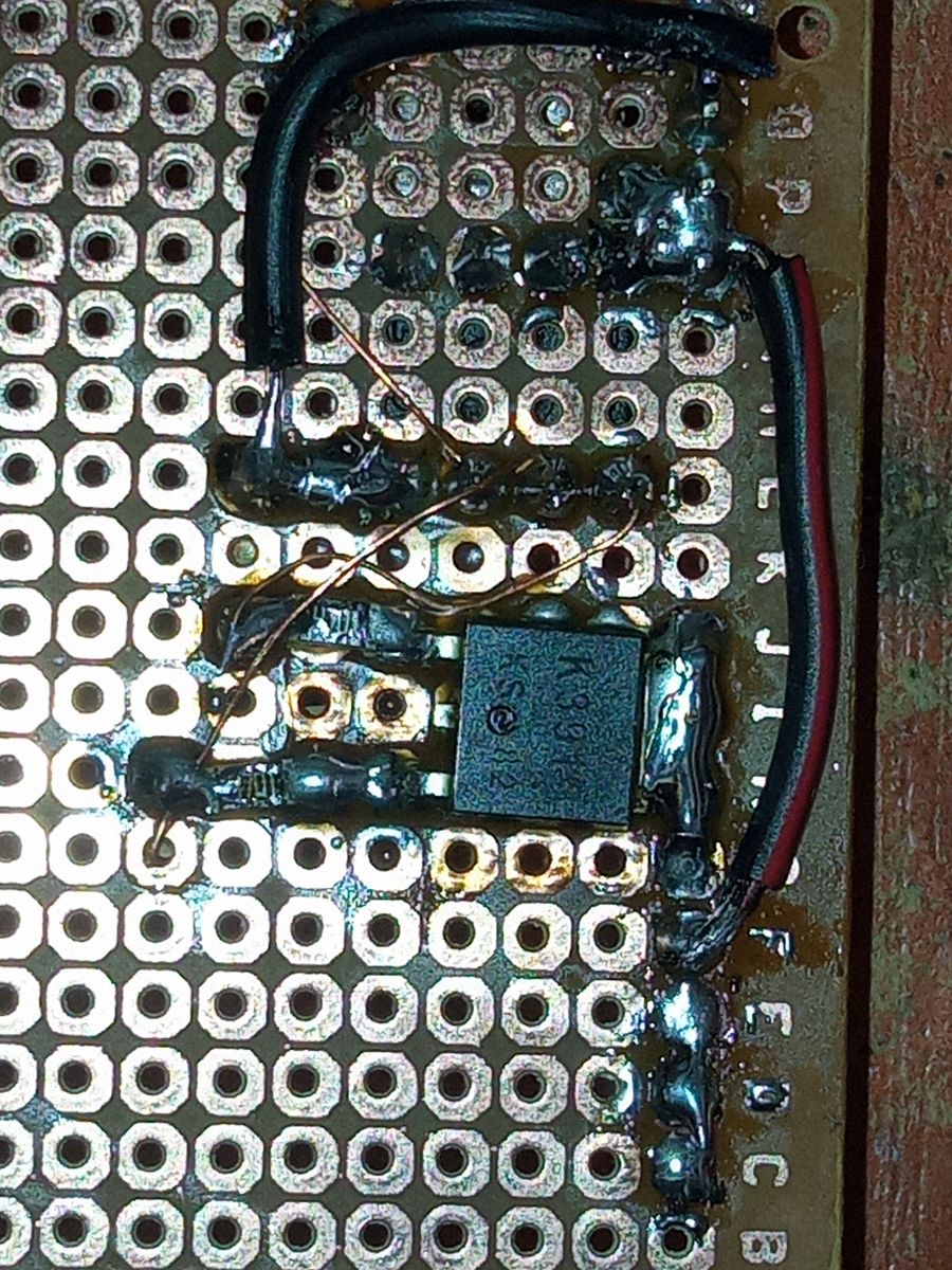 Zbudowane źródło prądowe na TL022, MOSFET K3919: niestabilne wartości ...