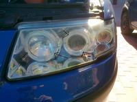 Passat B5 - Niepodłączone kable i brak świecenia obramówki lampy