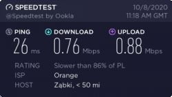 Zasięg sieci Orange w Warszawie - Ulica Króla Maciusia, Wawer, Rembertów, Marysin - LTE, UMTS