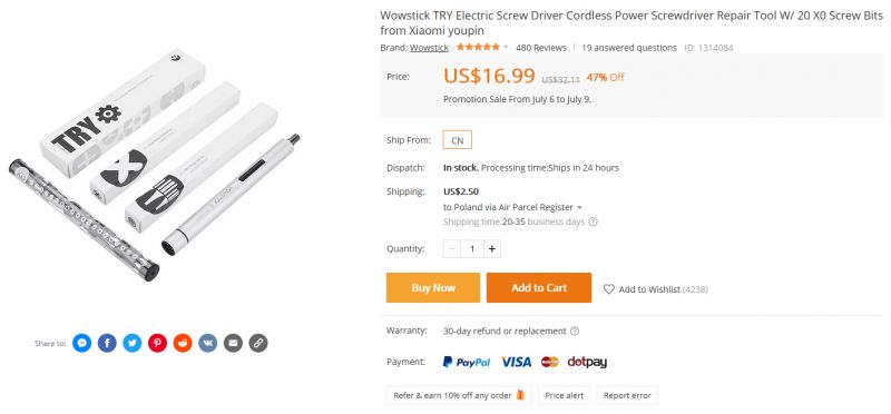 Wowstick, elektryczny miniwkrętak, recenzja