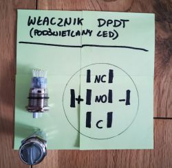 Szukam schematu dla przelącznika zatrzaskowego ON OFF ON do projektu szafy