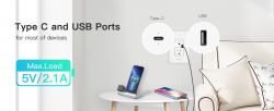 [BK7231N/CB2S] MOES Smart USB Wall Outlet with USBC charger WK-US2-TC (5V/2.1A)