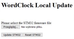Zegar tekstowy na procesorze STM32