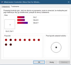 Kontroler Xbox One S - sygnał analogu aktywny tylko po naciśnięciu przycisku
