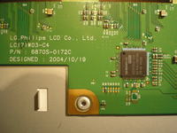 Philips 17PF4310/01 chassis LC4.1E AB - Lewa połowa obrazu czarna.