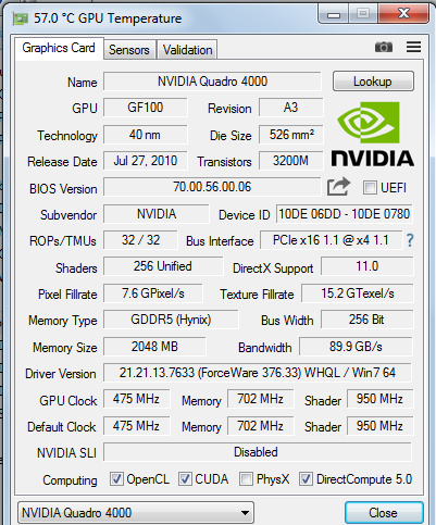 Сравнение видеокарт nvidia quadro 4000