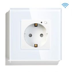 BSEED smart wall socket with WiFi and BK7231N chip.