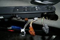 Renault Espace IV - Schemat elektryczny przełączników w drzwiach