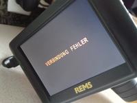 REMS CamScope - Kamera inspekcyjna endoskopowa Błąd Połączenia