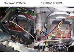 Zmywarka Siemens SE54M551EU - zamiana pompy myjącej z innego modelu Zmywarka Siemens SE54M551EU - zamiana pompy myjącej z innego modelu