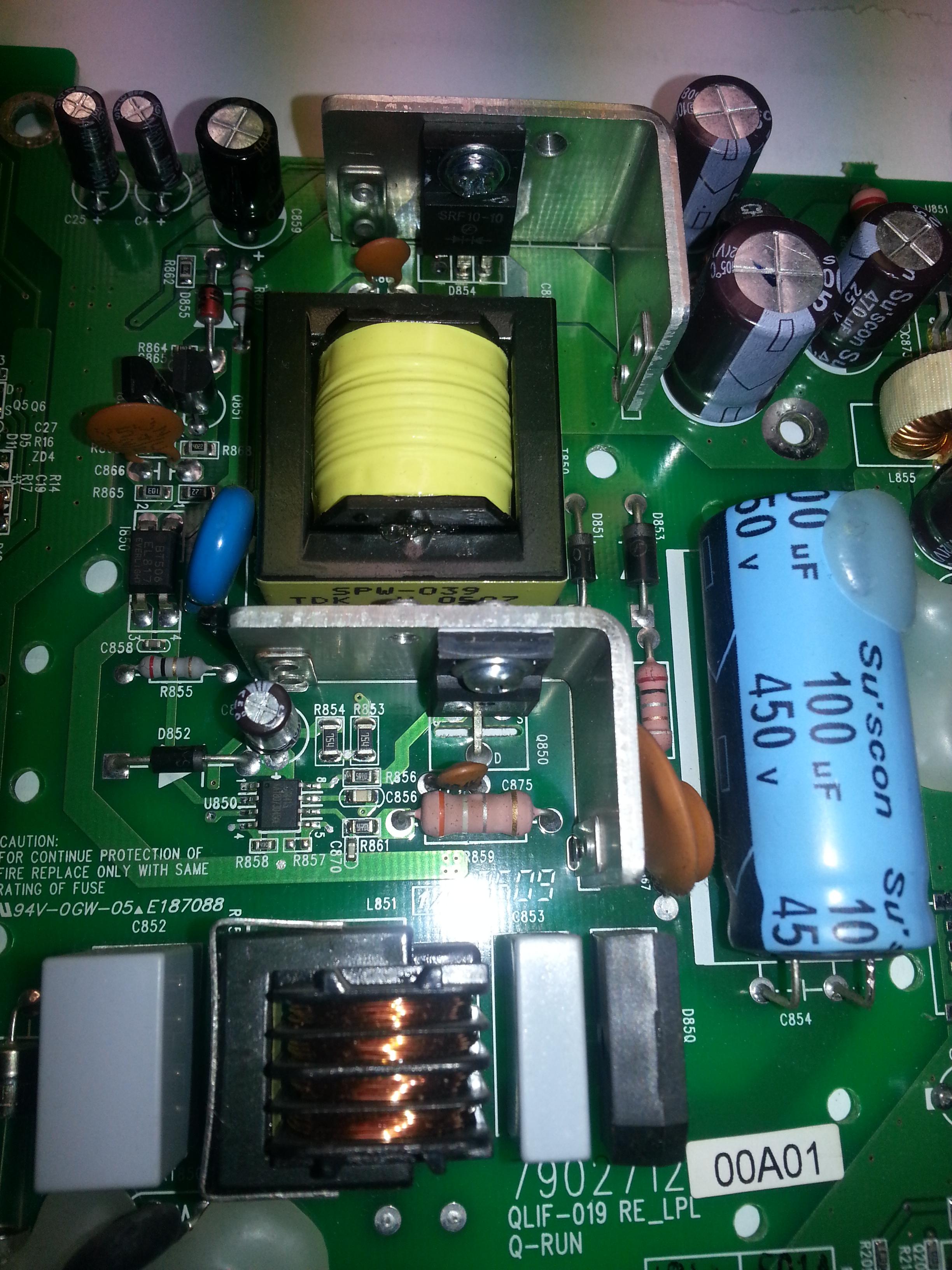 Monitor Dell - przetwornica SG6841 nie startuje, napięcia prawidłowe ...