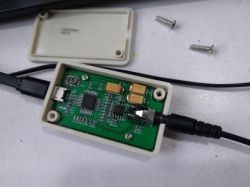 USB Sound Card Prototype in microUSB Enclosure DIY USB sound card prototype with microUSB enclosure.