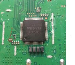 PS4 CUH-1116A - Wymiana enkodera MN86471A, brakujący kondensator - pytanie o pojemność