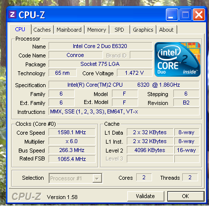 dziwne pokazywanie taktowania procesora