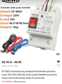 Controller for two water pumps