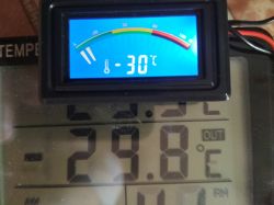 Mały i uniwersalny, elektroniczny termometr panelowy Mały i uniwersalny, elektroniczny termometr panelowy