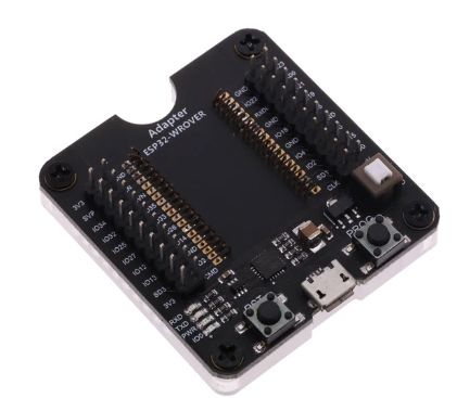 ESP32-WROVER Adapter for Module Mounting ESP32-WROVER adapter with buttons and micro USB port