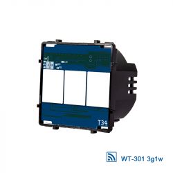 Bingoelec T34 board with three white touch panels.