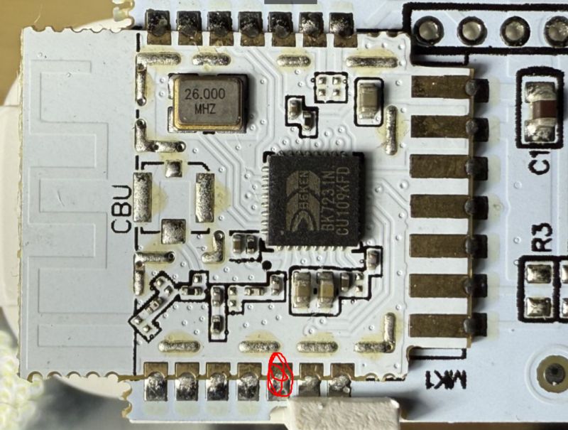 [BK7231N/CBU] Door sensor without TuyaMCU - how to connect to UART RX/TX