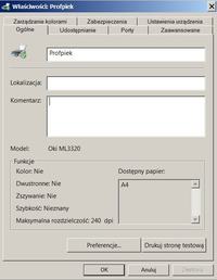 Drukarka igłowa na Windows 7 - problem z wydrukiem przez port LPT1