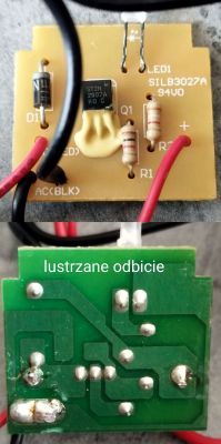 Tablica elektroniczna odkurzacza z komponentami i okablowaniem.