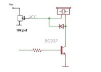 Quiet transistor driven buzzer with a bc337 transistor and 5volts
