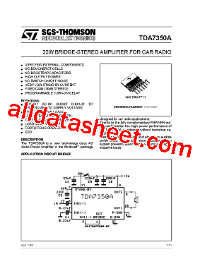Schemat wzmacniacza 40/50W z zasilaniem symetrycznym 20-30V o wysokiej jakości