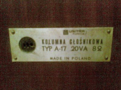 Kolumny Unitra, radmor i Daniel do regeneracji.