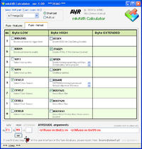 AVR fuse Calculator i programator graficzny z avrdude AVR fuse Calculator i programator graficzny z avrdude