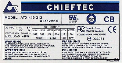Chieftec ATX-410-212 - wymiana rezystora 0,22Ω po zwarciu, czy zadziała?