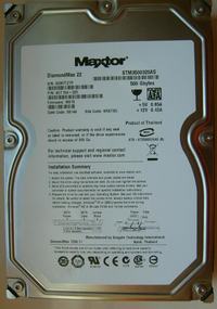 MAXTOR DMax 22 7200.11 500GB Odzysk danych Prosze o pomoc MAXTOR DMax 22 7200.11 500GB Odzysk danych Prosze o pomoc