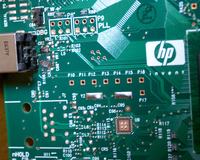 HP CM1015 MPF - Identyfikacja wypalonych elementów przy porcie USB