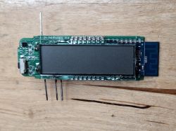 TH01ProCB3S electronic module with sensor and antenna on wooden background