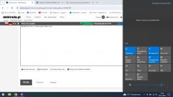 Zrzut ekranu z forum elektroda.pl i centrum akcji Windows 10.